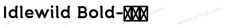 Idlewild Bold字体转换
